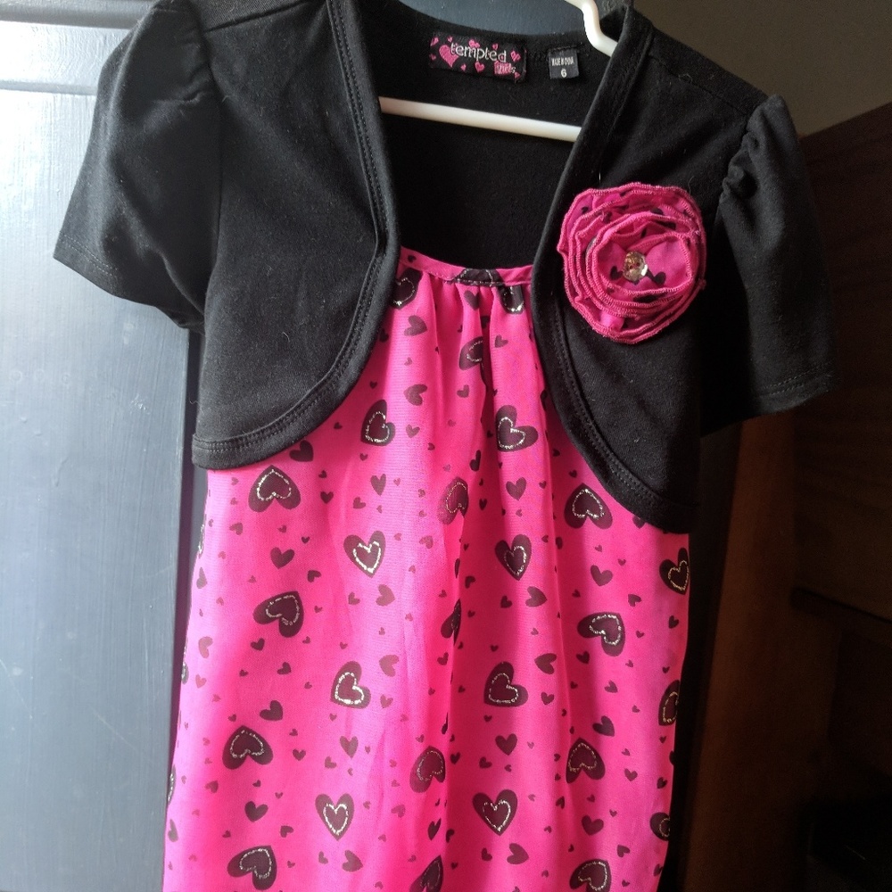 VGUC Little Girls Bubble bottom tunic top size 6
